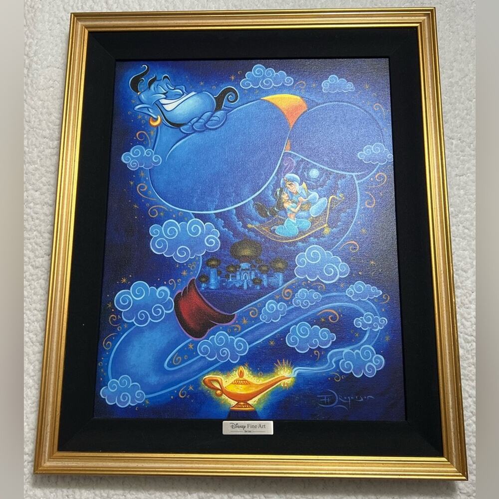 I Dream of Genie ALADDIN 16x20 Disney Fine Art Silver Series - Tim Rogerson $650
